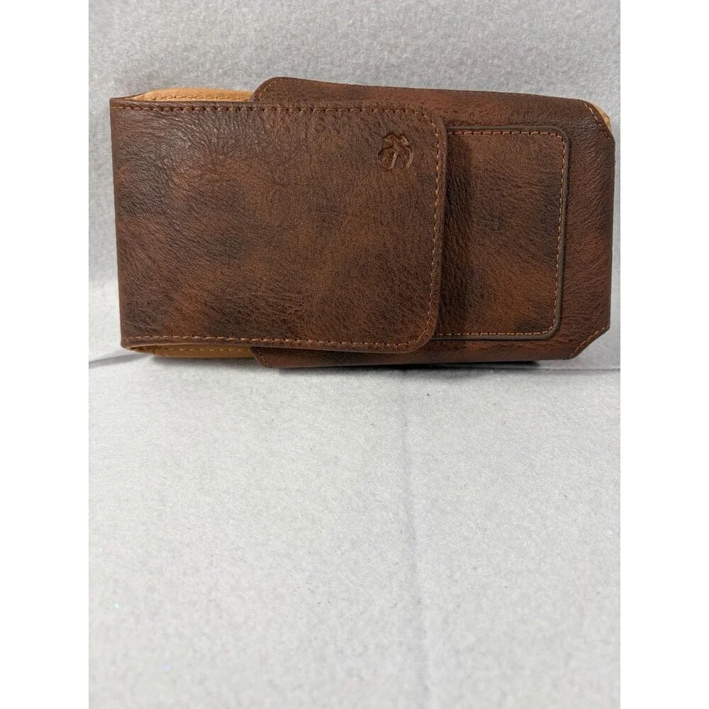 Real Leather Swivel Belt Men Card Holder Pouch Clip Holster Wallet PhoneCase New